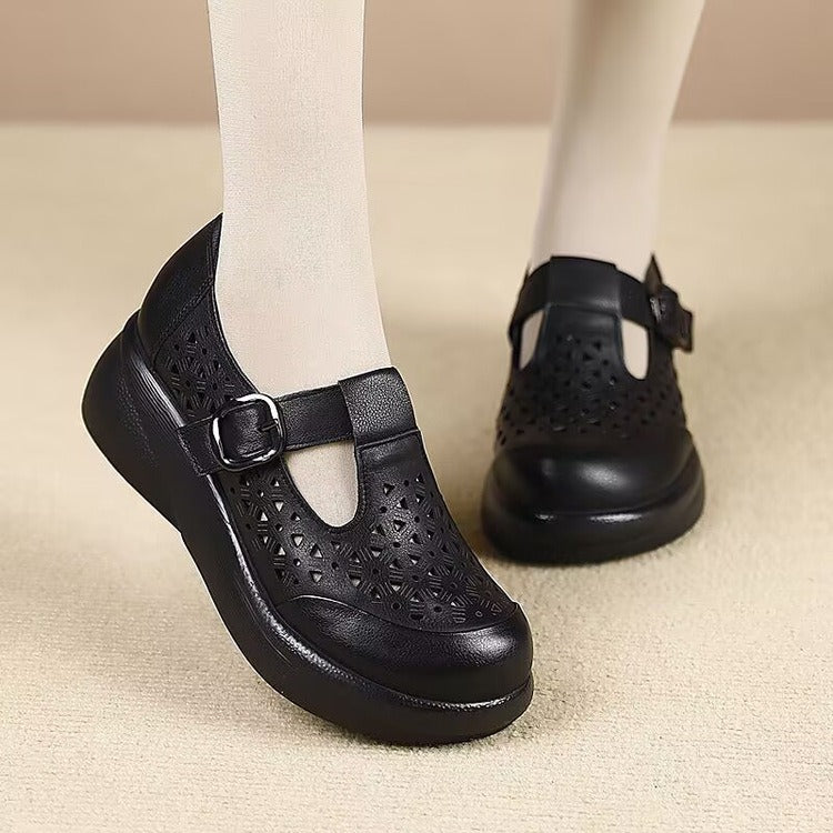 😍 Cel mai mic preț pentru o perioadă limitată 👡 Pantofi casual moderni cu decupaje și talpă moale — din piele naturală
