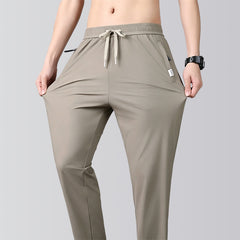 🌞【UPF50+】pantaloni bărbătești drepți din material răcoros, cu uscare rapidă