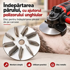 🥩 Disc Profesional pentru Îndepărtarea Părului de pe Carcase – Rapid, eficient și fără pierderi de carne! 🔪⚡