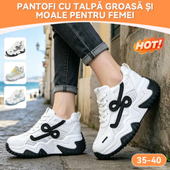 【+5 cm înălțime】Pantofi moderni, versatili, cu plasă respirabilă și talpă groasă