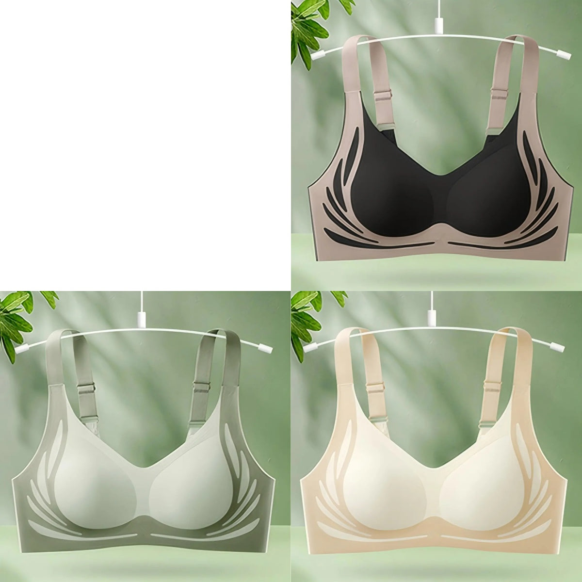 🥰 49% reducere【Pachet de 3】Sutien fără fir dintr-o singură bucată pentru femei❤️【40-85 kg】