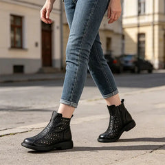 Pantofi din Piele Naturală cu Perforații – Respirabilitate Maximă și Mers Fără Oboseală! 🌬️👞