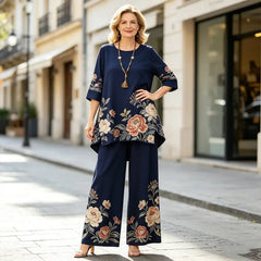 Seturi Elegante din Satin cu Imprimeuri Rafinate – Croială Lejeră, Confort Suprem și Stil Impecabil pentru Orice Ocazie! ✨