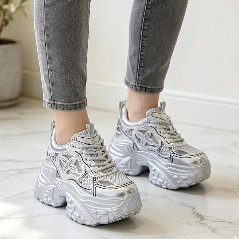 👟【Înălțare 8CM】Pantofi casual moderni din plasă respirabilă