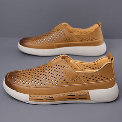 👞【39-44】Pantofi casual din piele respirabilă pentru bărbați