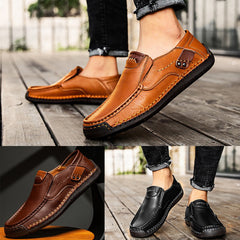 【38–48】Prémium kézzel készített valódi bőr mokaszin | Kényelmes, elegáns és tartós férfi lábbeli az őszi-téli szezonra