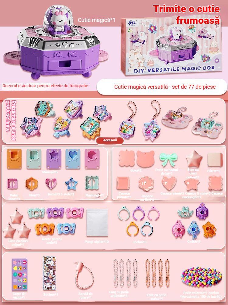 🧩🎁 Cutie magică DIYtransformabilă – jucărie educativă pentru copii ✨👶