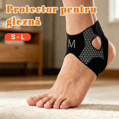 🏀 Adio Glezne Scurtate! Glezieră Profesională de Baschet și Fotbal – Protecție în Stup de Albine, Mărimi S-L, Ofertă 2+2 GRATIS! 🛒🔥