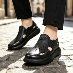 Mocasini Casual de Bărbați cu Decupaj, Talpă Groasă și Moale anti-Oboseală