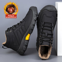 【39-44】🔥Új téli férfi bakancs｜Bélelt, meleg Martin csizma｜Csúszásmentes kültéri túra- és hegymászócipő