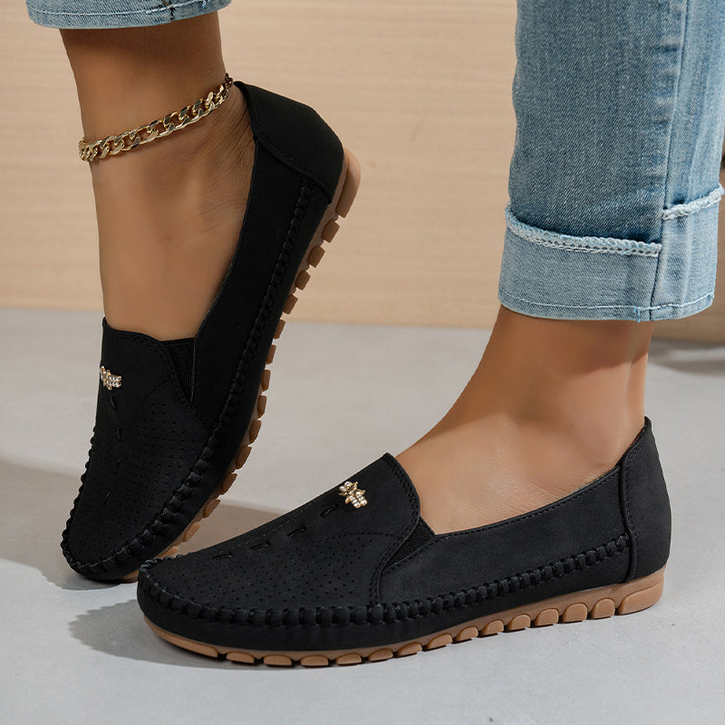 👟Mocasini damă populari, culoare uni – comozi, casual și ușor de asortat