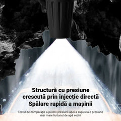 Set Pistol de Spălat cu Presiune Înaltă și Furtun 3m – Cap Rotativ cu 3 Moduri: Jet Direct, Ventai și Atomizare, Furtun Anti-Explozie