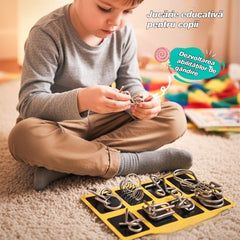 🧩🧠【Set 3 bucăți】Jucărie educativă pentru copii – puzzle de tip lacăt inteligent  pentru dezvoltarea gândirii