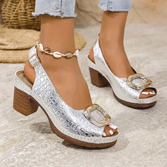 Sandale Elegante cu Toc Stabil – Mers Fără Durere și Confort Absolut la Fiecare Pas! ✨