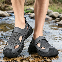Sandale Sport de Vară pentru Bărbați, Pantofi Amfibii din Plasă Respirabilă cu Scai, Talpă Moale Antiderapantă, Încălțăminte de Apă și Treking