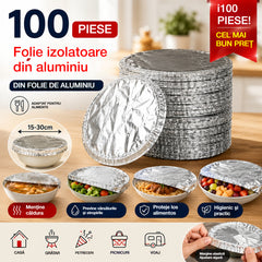 📢📢 REDUCERE 50%!⏰【100 bucăți】Husă izolatoare din folie de aluminiu