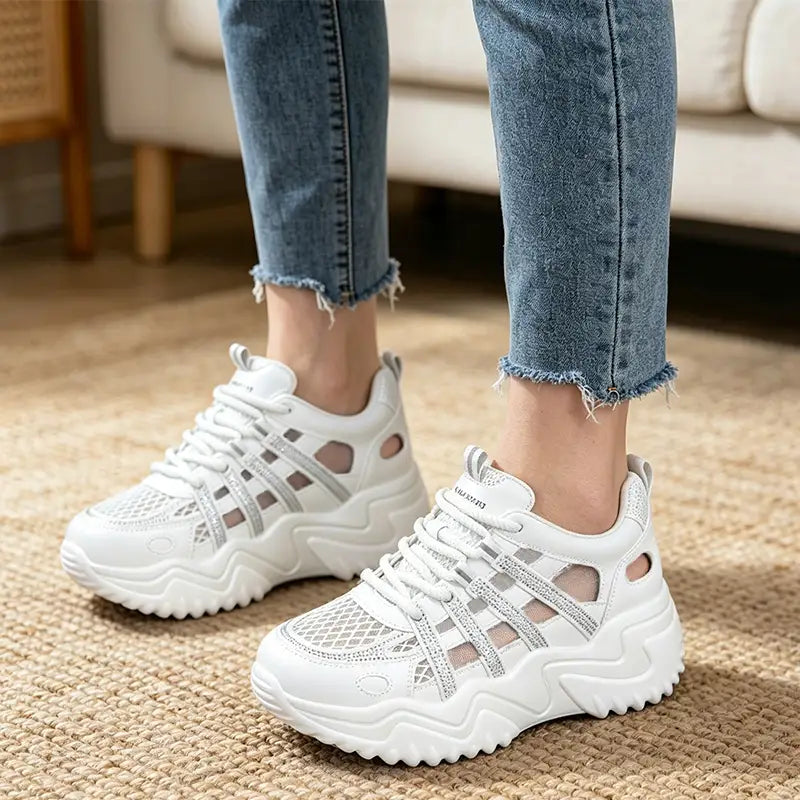 Pantofi Sport cu Talpă Groasă – Amortizare Avansată și Confort la Fiecare Pas! 👟✨