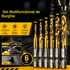 🔥【Cumperi 6, Primești 6 Gratuit (12 Bucăți)】🧰🔩 Set Multifuncțional de Burghie