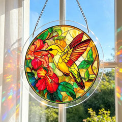 🌻☀Puzzle acrilic suspendat pentru fereastră de curte