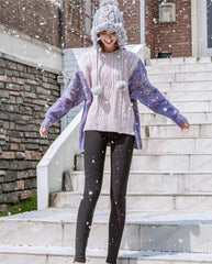 【S–5XL】Meleg gyapjú leggings magas derékkal – rugalmas, kényelmes, nagy méretben