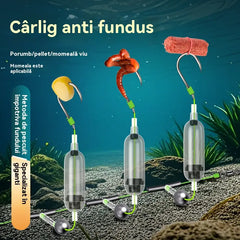 【2 seturi】Cârlig anti-fund, set fir de pescuit anti-fund