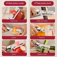 ✅【【Cumpărați 1 obțineți 1 gratuit】】🧅🔪 Curățător de bucătărie multifuncțional: Curățează și feliază! 🔥