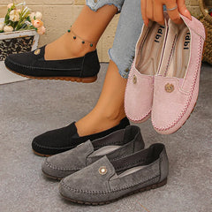 👡 Pantofi eleganți din piele întoarsă (suede) moale, cu talpă confortabilă