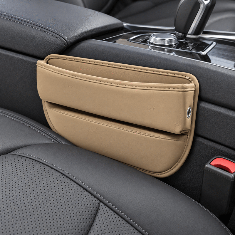 🚗 Organizator Premium Auto pentru Spațiul dintre Scaun și Consolă – Mai Mult Spațiu, Mai Puțină Dezordine! (Disponibil în 4 Culori Elegante)
