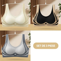 【Pachet de 3】Sutien pentru femei fără sârmă, dintr-o bucată❤️【40-85KG】