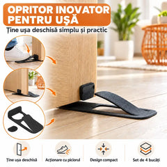 🚪 Opritor Inovator pentru Ușă cu Acționare cu Piciorul · Fără Aplecare · Design Compact și Elegant · Set Practic pentru Toată Casa!