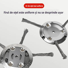 🧰🔥【Cumperi 1, primești 1 gratis】🔥 Cap de tăiere cu fir de oțel pentru îndepărtarea buruienilor – accesoriu pentru motocoasă / mașină de tuns iarba