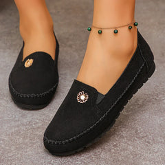 👡 Pantofi eleganți din piele întoarsă (suede) moale, cu talpă confortabilă
