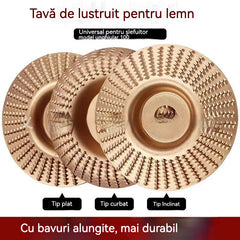 Disc Multifuncțional pentru Modelare și Șlefuire din Lemn pentru Polizor Unghiular