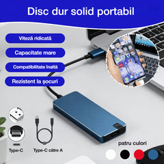 【8TB】⚡ HDD extern USB 3.0 de mare viteză | transfer rapid, compatibilitate ridicată, stocare fără griji 💻📦