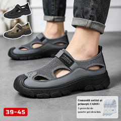 🎁 🧦【Cadou: 3 perechi de șosete scurte ultra-respirabile】 Sandale casual pentru outdoor, perfecte pentru drumeții și traversări de apă!
