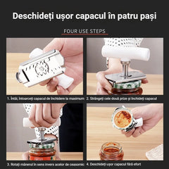 🍾【Cumperi 1, primești 1】Deschizător multifuncțional de sticle din oțel inoxidabil, reglabil