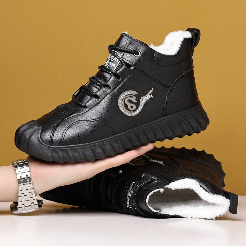 💥50% KEDVEZMÉNY🔥Téli meleg férfi magas szárú pamutcipő