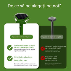 【Cumpără 1, primești 1 gratuit】🐦🐀🐖 Repelent cu ultrasunete pentru animale, alimentat cu energie solară