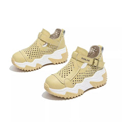 【35-40】Sandale noi, casual, respirabile, cu talpă groasă și goale