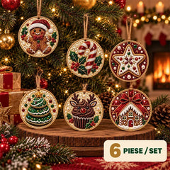 🎄 Set 6 Decorațiuni DIY de Crăciun cu Diamante – Proiect Creativ pentru Familie, Perfecte pentru Brad, Fereastră sau Cadouri!