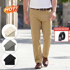 🎁👖 【Cadou: curea de înaltă calitate】 Pantaloni casual moderni, super elastici și confortabili
