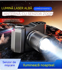 💡 Uleiște lampă laseră ultra luminosă pentru cap • 2400 mAh • Încărcare rapidă Type-C • Senzor de gesturi!
