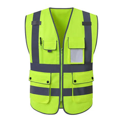 🦺 Vestă Reflectorizantă de Siguranță Multibuzunare – Vizibilitate Maximă 360° și Practicitate pentru Orice Mediu de Lucru!