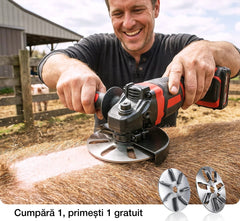 🐖🐑【Cumpără 1, primești 1 gratuit】Lamă pentru îndepărtarea părului, compatibilă cu polizorul unghiular – potrivită pentru părul de bovine, ovine și porcine