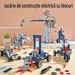 🤖【312 bucati】Jucărie de construcție electrică cu blocuri