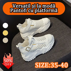 【35-40】Sandale noi, casual, respirabile, cu talpă groasă și goale