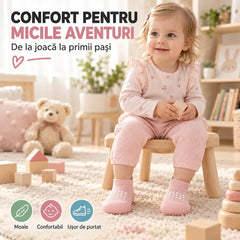 👶 Pantofi-șosete antiderapanti cu talpă moale pentru bebeluși [Cumpără unul și primești unul gratis – primești 2 perechi] | Material de siguranță de clasa A · Protecție integrală împotriva loviturilor