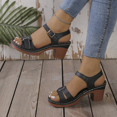 【36-43】🔥 Sandale cu toc gros și platformă – mai înaltă, mai stabilă, mai stilată