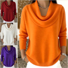 🔥Új, egyszínű, hosszú ujjú pulóver a 2025-ös őszi/téli kollekcióhoz