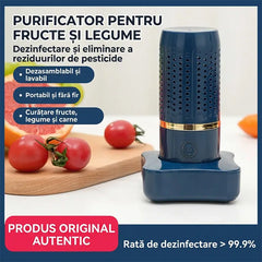 Rată de sterilizare >99.9%! Tehnologia wireless cu ioni de hidroxil elimină bacteriile și pesticidele de pe fructe, legume și carne.